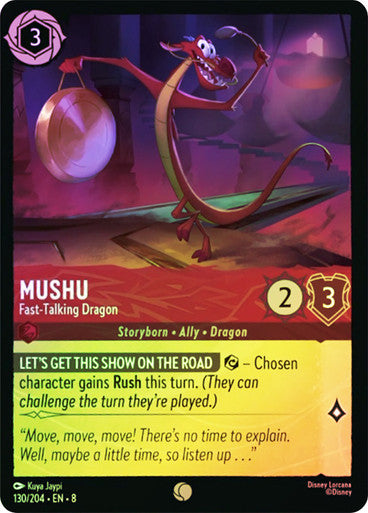 Mushu Fast Talking Dragon