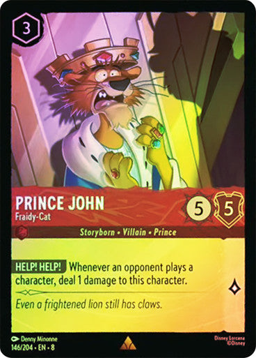 Prince John Fraidy Cat