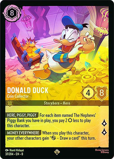 Donald Duck Coin Collector