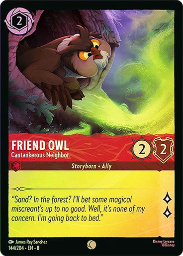 Friend Owl Cantankerous Neighbor