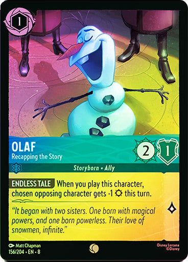 Olaf Recapping the Story