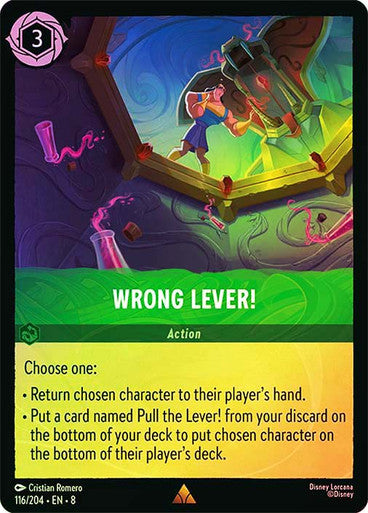 Wrong Lever